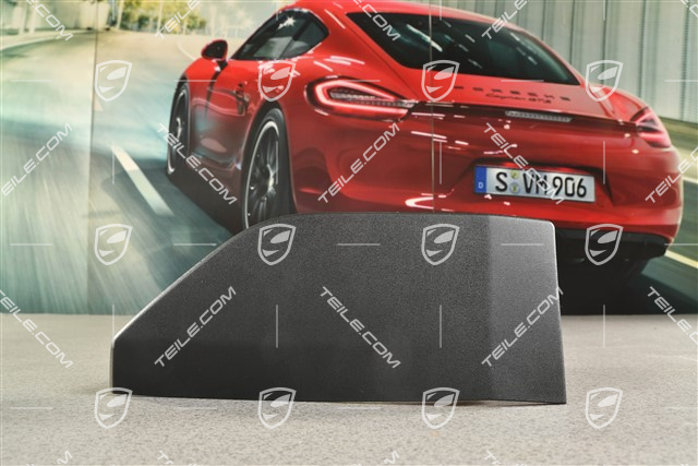 Side skirt moulding, rear, Black matte, L