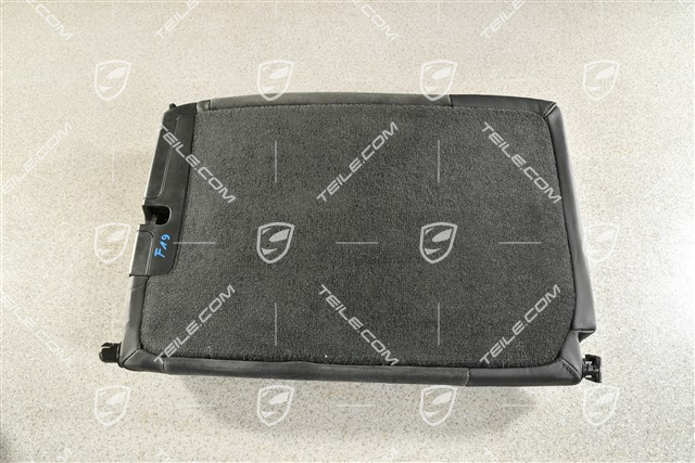 Cabrio / Targa, Back seat backrest, Rear, Leather / Alcantara , Black with Rhodium stitching, GTS, L