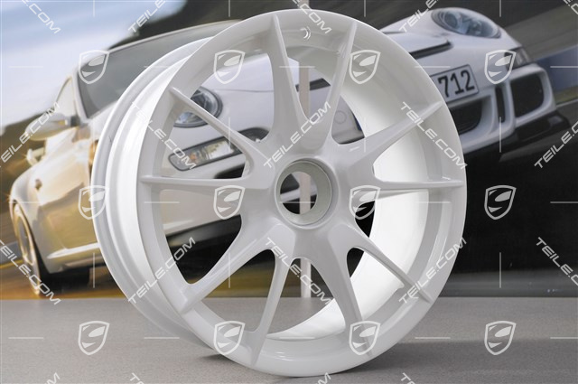 19" GT3RS II 4.0 / GT2RS Felgensatz, Weiß, vorne 9J x 19 ET47 + hinten 12J x 19 ET48