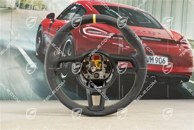Sports Steering wheel GT, Alcantara, black/speed yellow, 12 o'clock marking Speed yellow