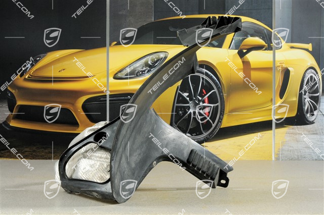 Radhausschale mit Hitzeschutz seitlich, R Radhausschale mit Hitzeschutz seitlich, R