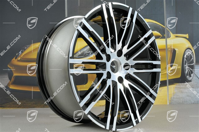 21-inch rims set Turbo III, facelift, 10J x 21 ET50, black high gloss