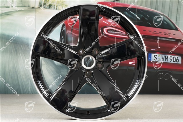 19" Felgensatz Macan SportClassic, 8,5J x 19 ET21 + 9J x 19 ET21, schwarz hochglanz