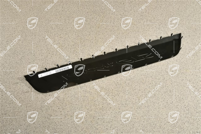 Blende, Einstiegleiste, Vorne, Aluminium Schwarz "Taycan GTS", L=R