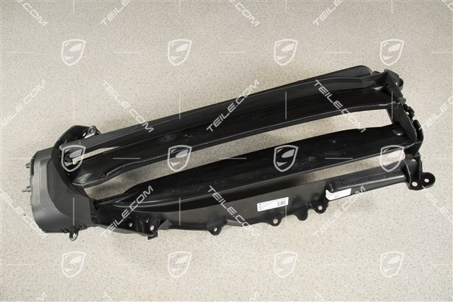 Radiator grille shutter / cooling air controls flap,ventilation grille, black matte, R