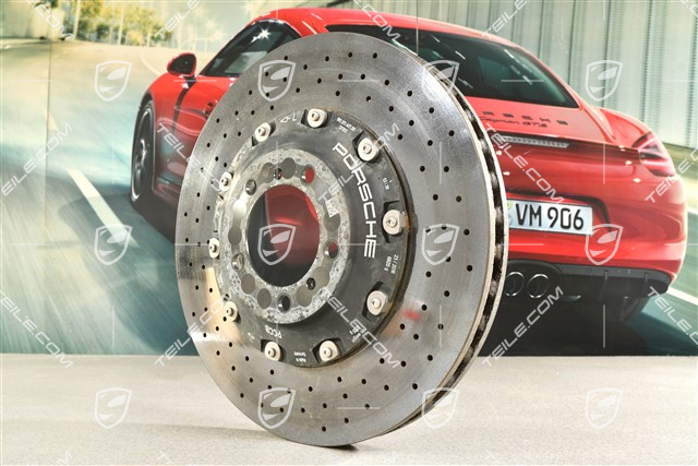 PCCB ceramiczna tarcza hamulcowa, 991.2 C2 / C2S / C4 / C4S / 991.1/2 Turbo, małe odpryski, L