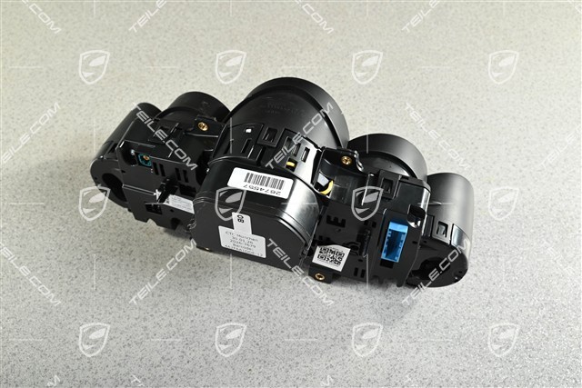 Tachometer / Kombiinstrument / Uhren, PDK, Zifferblätter schwarz/silber GTS