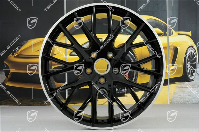 21-inch wheel rim Panamera Sport Design, 9,5J x 21 ET71, black high gloss