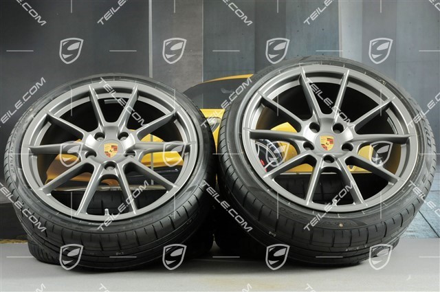 20" Spyder Sommerräder Satz, Felgen 8,5J x 20 ET57 + 10,5J x 20 ET47 + NEUE Pirelli Sommerreifen 235/35 ZR20 + 265/35 ZR20