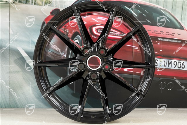 21" Felga Carrera S, 11,5 J x 21 ET67, czarny wysoki połysk