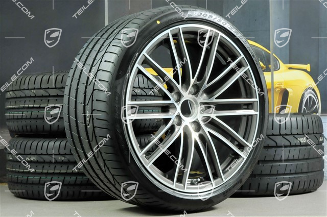 20-inch Turbo IV summer wheels set, rims 8,5J x 20 ET49 + 11,5J x 20 ET76 + summer tyres 245/35 R20  + 305/30 R20