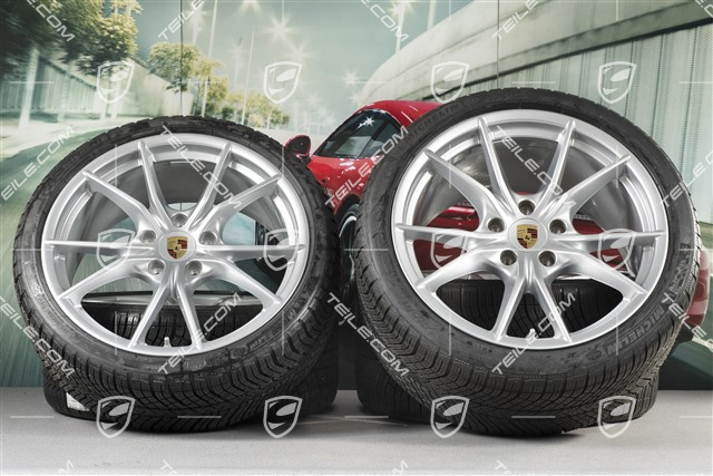 20-inch winter wheels set Carrera S  (IV), rims 8,5J x 20 ET49 + 11J x 20 ET56 + NEW Michelin Pilot Alpin PA4 N1 winter tyres 245/35 R20 + 295/30 R20