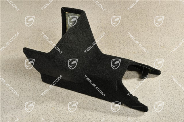 Centre console cover, Cloth, Black
