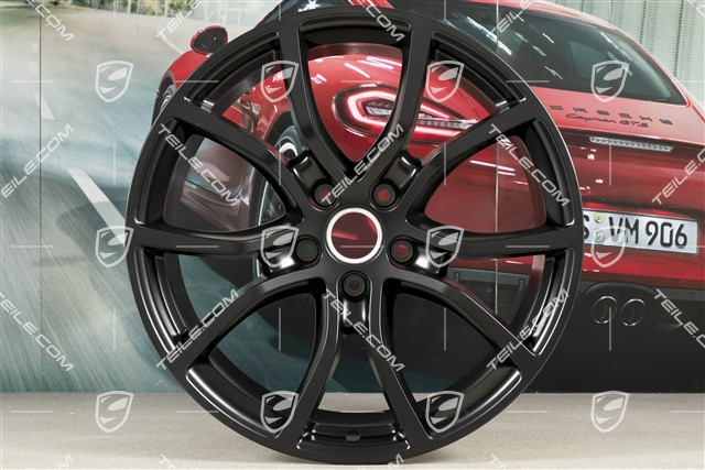 21-inch wheel rim, Cayenne Exclusive Design, 11J x 21 ET49, black satin-matt