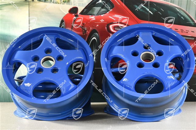 17-inch CUP I wheel set, 7J x 17 ET55 + 9J x 17 ET55, Maritime Blue