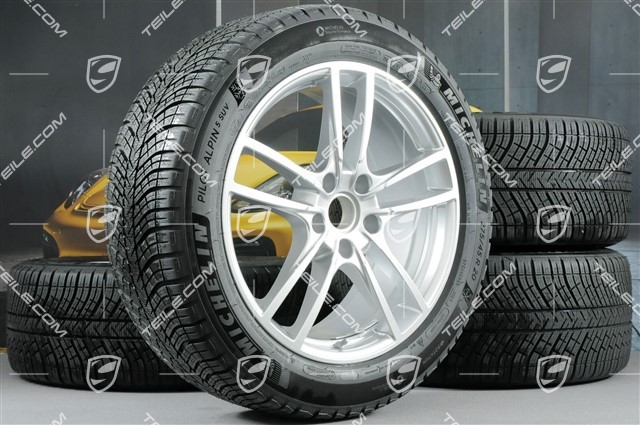 20-inch Cayenne Sport winter wheel set, rims 9J x 20 ET50 + 10,5J x 20 ET64 + NEW Michelin winter tyres 275/45 R20 + 305/40 R20, with TPMS