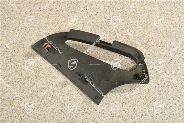 Sicherheitsgurt Abdeckung / Rosette, Lackiert, Schwarz, hinten, Coupe, R