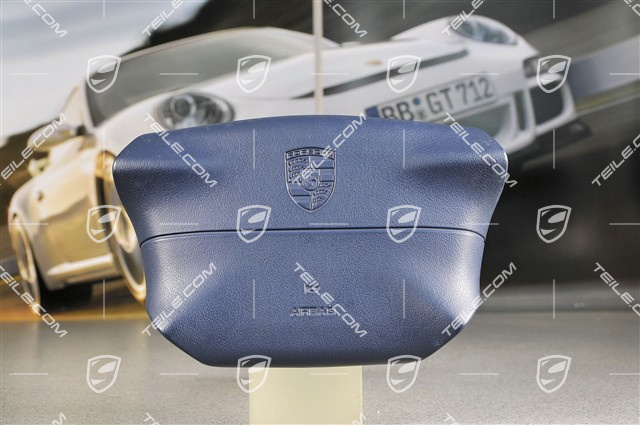 Airbag, 4-spoke, plastic, "metropol" blue Airbag, 4-spoke, plastic, "metropol" blue