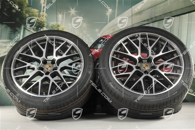 21" RS Spyder Design Sommerräder, Felgen 9,5J x 21 ET27 + 10J x 21 ET19 + NEUE Continental Sommerreifen 265/40 R21 + 295/35 R21, mit RDK-Sensoren