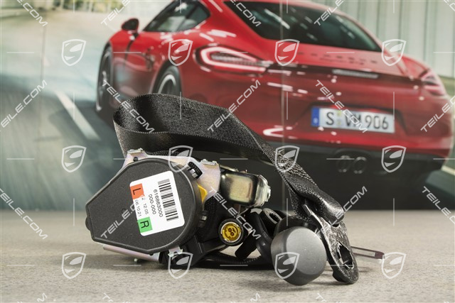 Seat belt, coupé/targa, front, black, L=R