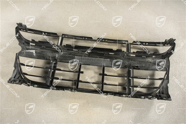 Front bumper, Turbo, centre ventilation grille with ACC and Park Assist, High-Gloss Black