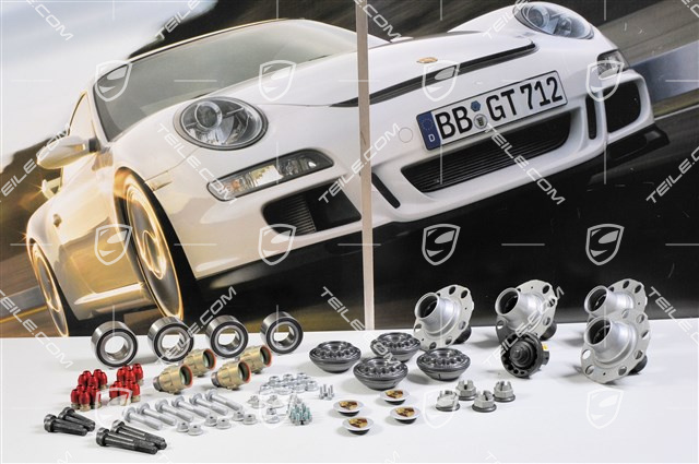 Zentralverschluss Radschraube Radmutter Satz, für Turbo / GT2 / GT3 mit PCCB Keramik Bremsen