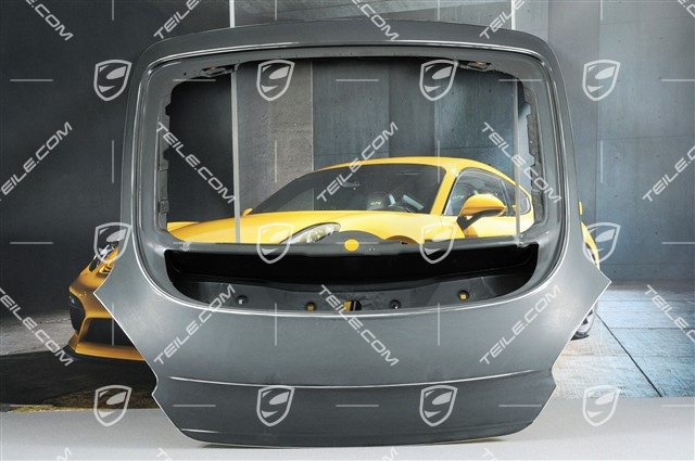 Deck lid, with hole for rear window wiper