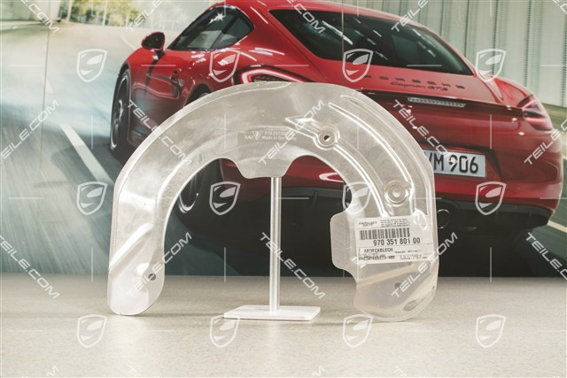 Front axle disc brake protective plate, L