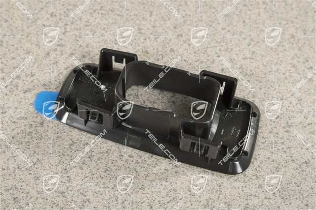 Aufnahmerahmen / Fensterheber Schalterblende, Beifahrerseite, Schwarz, R