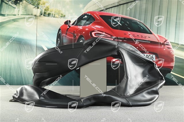 Front seat, Backrest cover, Leather Black, Sport plus, L=R