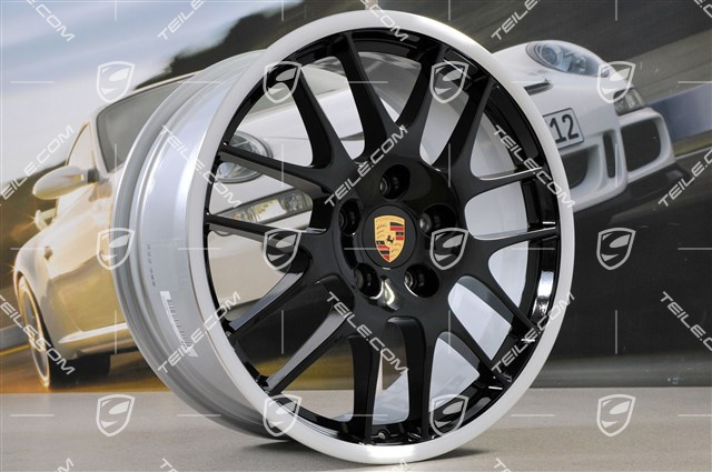 20" Felgensatz RS Spyder, 9,5 J x 20 ET 65 + 11 J x 20 ET 68, schwarz