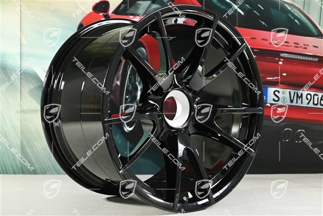 19-inch GT3RS 4.0L / GT2RS wheel rim, central locking, 12J x 19 ET48, black high gloss
