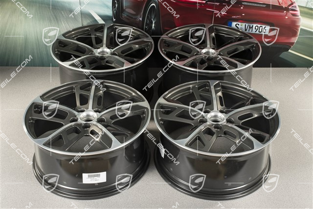 21" Wheel rim set Cross Turismo Design, 9,5J x 21 ET60 + 11,5J x 21 ET66, Titanium