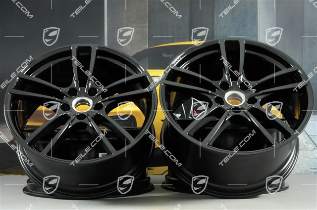 21-inch Cayenne COUPÉ Turbo Design wheel rim set 9,5J x 21 ET46 + 11,0J x 21 ET49, black high gloss