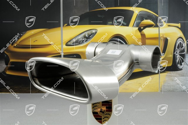 Tail pipe, oval, Boxster, Boxster / Cayman basic Version Tail pipe, oval, Boxster, Boxster / Cayman basic Version