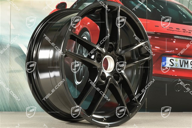 19-inch wheel, Panamera Turbo II, 9J x 19 ET 60, black high gloss
