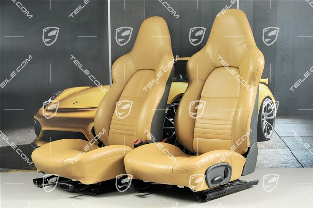 Sportsitze (breit), manuel einstellbar, Leder, "savanna" beige, manuel einstellbar, Satz L+R