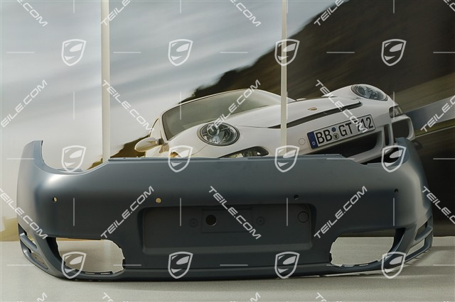 Stoßstange hinten, Turbo, Facelift 2009-2012, mit PDC-Löchern Stoßstange hinten, Turbo, Facelift 2009-2012, mit PDC-Löchern