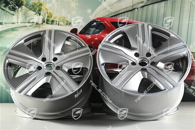 22-inch Macan Exclusive Design wheel rim set, 9J x 22 ET29 + 11J x 22 ET47