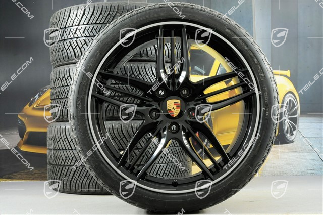 20" Sport Design winter wheel set  wheels 8,5J x 20 ET51 + 11J x 20 ET52 + Michelin winter tyres 245/35 ZR20 + 295/30 ZR20, without TPMS, black high gloss