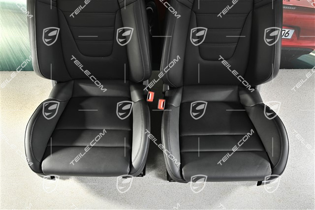 Sportsitze, el. einstellbar, Schriftzug "Turbo S", Heizung, Sitzbelüftung, Leder in Schwarz, Satz, L+R