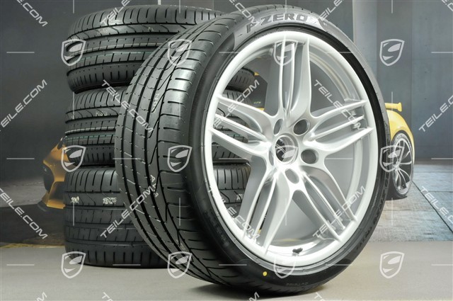 20" Komplet kół letnich SportDesign, 8,5J x 20 ET51 + 11J x 20 ET70, opony letnie Pirelli 245/35 ZR20 + 295/30 ZR20