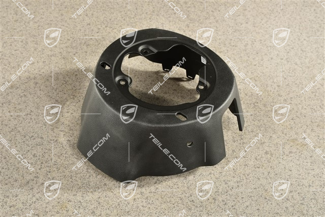Cover trim rear for heated Steering wheel with paddles, Black