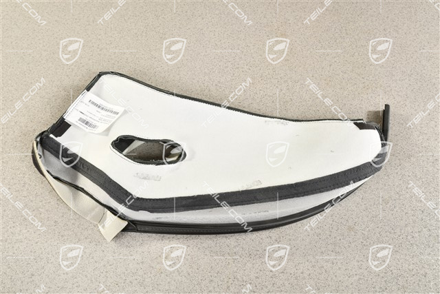 Sitzkissenbezug / Polsterbezug Aussen, Sportschalensitz, Leder, Schwarz, L