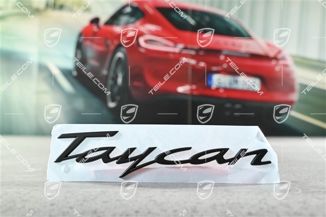 Badge / Emblem TAYCAN Black matte