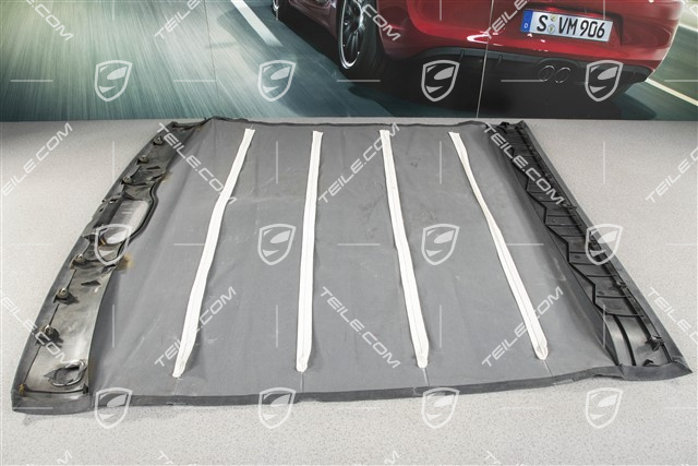 Dachverkleidung, coupé ohne Schiebedach, Alcantara, metropolblau
