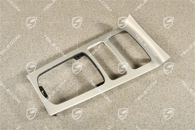 Mittelkonsole Zierblende, Aluminium gebürstet