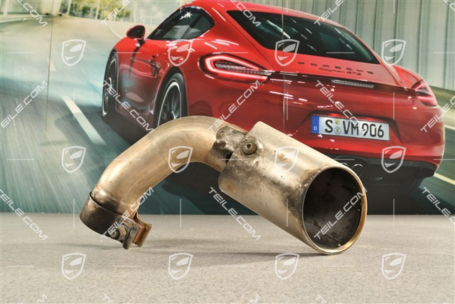 S, Tailpipe, steinless steel, inner, 4-pipe look, L