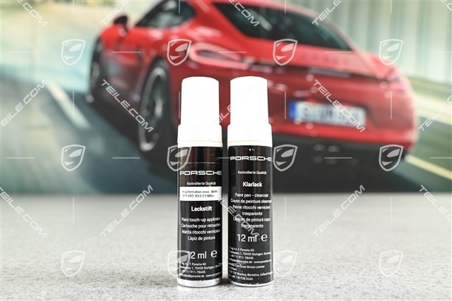 Paint touch-up applicator (Base coat, Clear lacquer) Copper ruby metallic