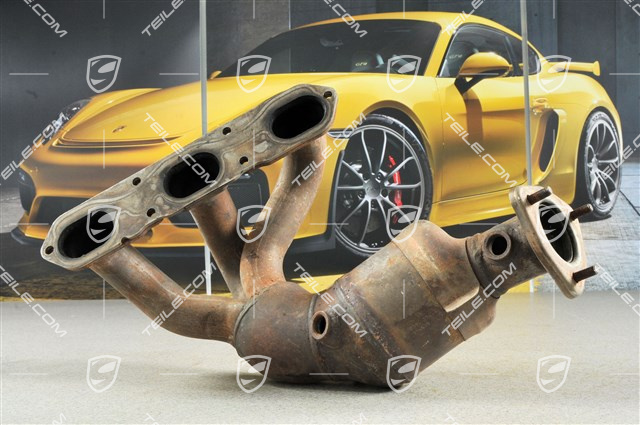 Exhaust manifold with pre-catalytic converter, cyl. 4-6, Boxster S, L Exhaust manifold with pre-catalytic converter, cyl. 4-6, Boxster S, L